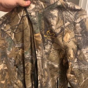 Real tree fleece jacket